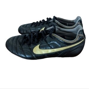2/$15 CHILDREN'S (Girls/Boys) nike soccer cleats/Shoes- black and gold- size 5Y